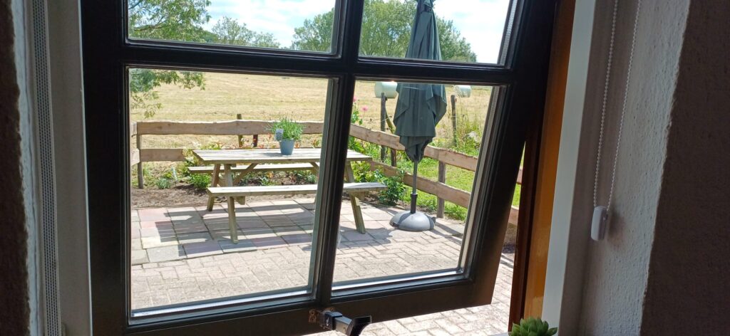 Uitzicht op terras